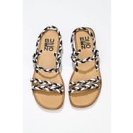 Bueno Shoes 01WU3417 Siyah Multi Deri Kadın Sandalet