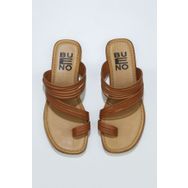 Bueno Shoes 01WU3418 Taba Deri Kadın Terlik