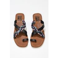 Bueno Shoes 01WU3419 Siyah Multi Deri Kadın Sandalet