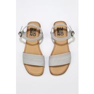 Bueno Shoes 01WU3420 Gri Deri Kadın Sandalet