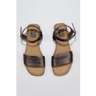 Bueno Shoes 01WU3420 Taba Parlak Deri Kadın Düz Sandalet