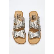 Bueno Shoes 01WU3422 Bej Parlak Deri Kadın Düz Terlik