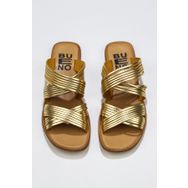Bueno Shoes 01WU3422 Sarı Parlak Deri Kadın Düz Terlik