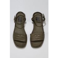 Bueno Shoes 01WU4110 Yeşil Deri Kadın Sandalet