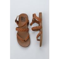 Bueno Shoes 01WU4201 Taba Deri Kadın Parmak Arası Sandalet
