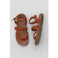 Bueno Shoes 01WU4201 Turuncu Deri Kadın Parmak Arası Sandalet