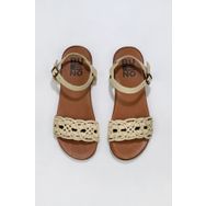 Bueno Shoes 01WU4251 Sarı Deri Kadın Sandalet