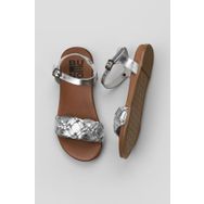 Bueno Shoes 01WU4262 Gümüş Parlak Deri Kadın Sandalet