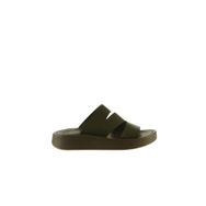 Bueno Shoes 01wu4629 Yeşil Deri Kadın Düz Sandalet