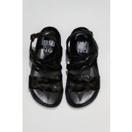 Bueno Shoes 01wu4703 Siyah Parlak Deri Düz Kadın Sandalet