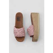 Bueno Shoes 01WU6118 Pudra Deri Kadın Espadril Terlik