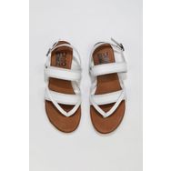 Bueno Shoes 01wu7423 Beyaz Deri Kadın Sandalet
