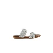 Bueno Shoes 01WU7452 Beyaz Deri Kadın Düz Terlik