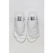 Bueno Shoes 01wu7602 Beyaz Deri Kadın Terlik