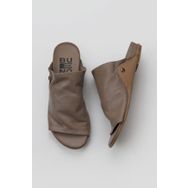 Bueno Shoes 01WU7602 Gri Deri Kadın Düz Terlik