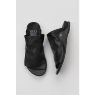 Bueno Shoes 01WU7602 Siyah Deri Kadın Düz Terlik