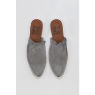 Bueno Shoes 01wu7704 Gri Açık Süet Kadın Terlik