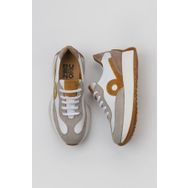 Bueno Shoes 01WV11300 Multi Deri Bej Kadın Dolgu Topuklu Spor Ayakkabı