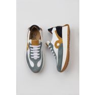 Bueno Shoes 01WV11300 Yeşil Multi Deri Kadın Dolgu Topuklu Spor Ayakkabı