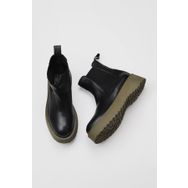 Bueno Shoes 01WV1300 Siyah Deri Dolgu Topuklu Kadın Bot