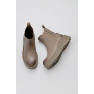 Bueno Shoes 01WV1300 Vizon Açık Deri Dolgu Topuklu Kadın Bot