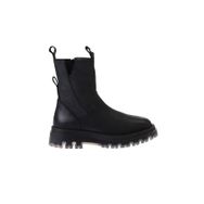 Bueno Shoes 01WV1501 Siyah Deri Kadın Bot