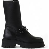 Bueno Shoes 01WV3118 Siyah Deri Kadın Bot