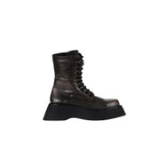 Bueno Shoes 01WV5103 Gri Deri Dolgu Topuklu Kadın Bot