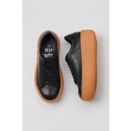 Bueno Shoes 01WV5507 Siyah Turuncu Deri Kadın Sneakers
