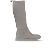 Bueno Shoes 01WV9705 Bej Deri Düz Kadın Çizme