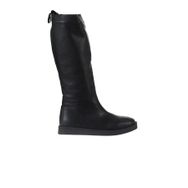 Bueno Shoes 01WV9705 Siyah Deri Düz Kadın Çizme