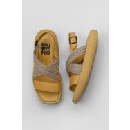 Bueno Shoes 01WY1011 Sarı Hasır Deri Kadın Sandalet