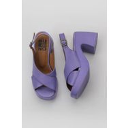 Bueno Shoes 01WY12202 Lila Deri Kadın Dolgu Topuklu Ayakkabı