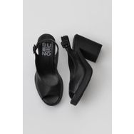 Bueno Shoes 01WY12300 Siyah Deri Kadın Topuklu Ayakkabı