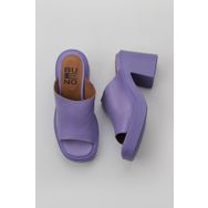 Bueno Shoes 01WY12702 Lila Deri Kadın Topuklu Terlik