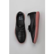 Bueno Shoes 01WY1509 Siyah Pembe Deri Kadın Klasik Ayakkabı