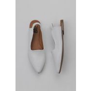 Bueno Shoes 01WY1802 Beyaz Deri Kadın Düz Sandalet