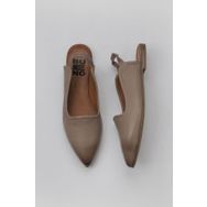 Bueno Shoes 01WY1802 Gri Deri Kadın Düz Sandalet