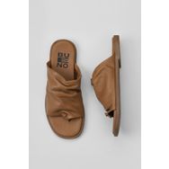 Bueno Shoes 01WY2003 Taba Deri Kadın Parmak Arası Terlik