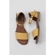 Bueno Shoes 01WY2502 Sarı Deri Kadın Sandalet