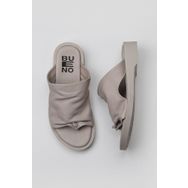 Bueno Shoes 01WY2910 Gri Deri Kadın Parmak Arası Terlik