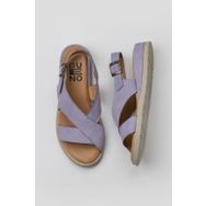 Bueno Shoes 01WY5102 Lila Nubuk Kadın Düz Sandalet