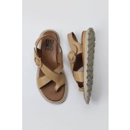 Bueno Shoes 01WY5408 Bej Deri Kadın Sandalet