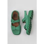 Bueno Shoes 01WY5505 Yeşil Koyu Deri Kadın Sandalet