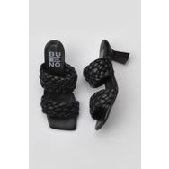Bueno Shoes 01WY6804 Siyah Deri Kadın Topuklu Terlik
