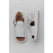 Bueno Shoes 01WY9103 Beyaz Deri Kadın Düz Sandalet