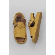 Bueno Shoes 01WY9103 Sarı Deri Kadın Düz Sandalet