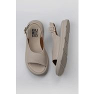 Bueno Shoes 01WY9404 Krem Deri Kadın Sandalet