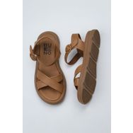 Bueno Shoes 01WY9409 Taba Taba Deri Kadın Sandalet
