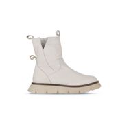 Bueno Shoes 01WZ1504 Bej Deri Kadın Dolgu Topuklu Bot